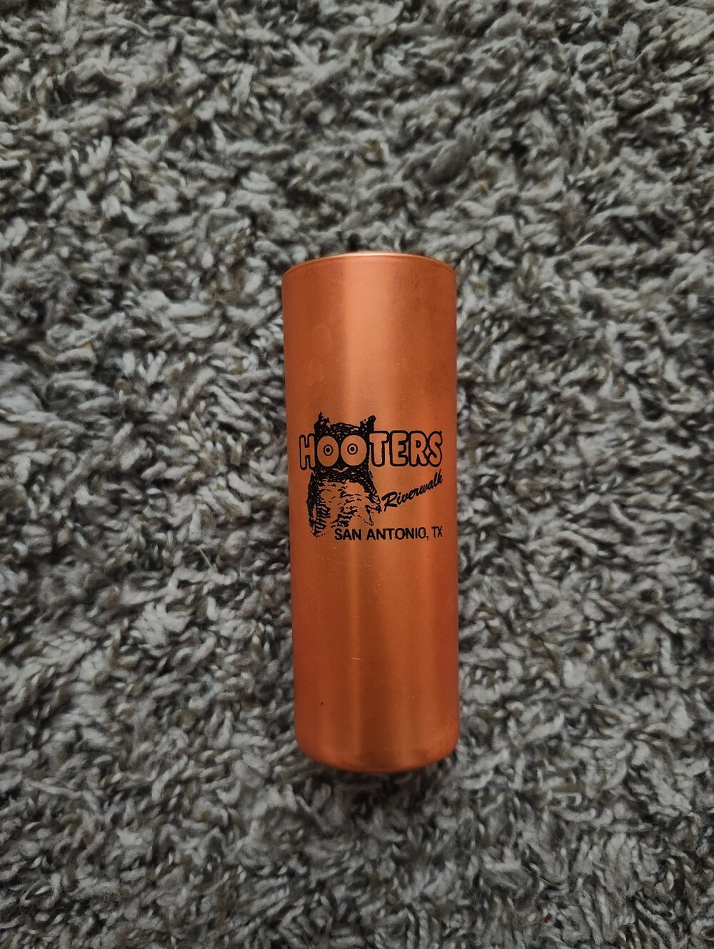 Hooters San Antonio Orange Shot Glass Tube